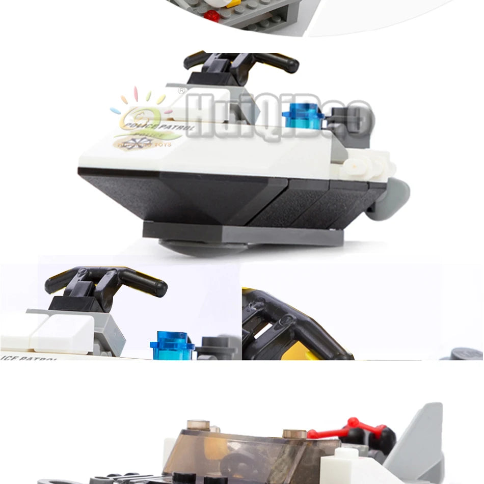 Mego BAUSTEINE – Polizei Einsatzstation mit Fahrzeugen 🚨