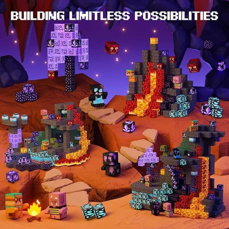 Mego MAGNETSTEINE – Große Kreativbox (100 Teile 🔩)