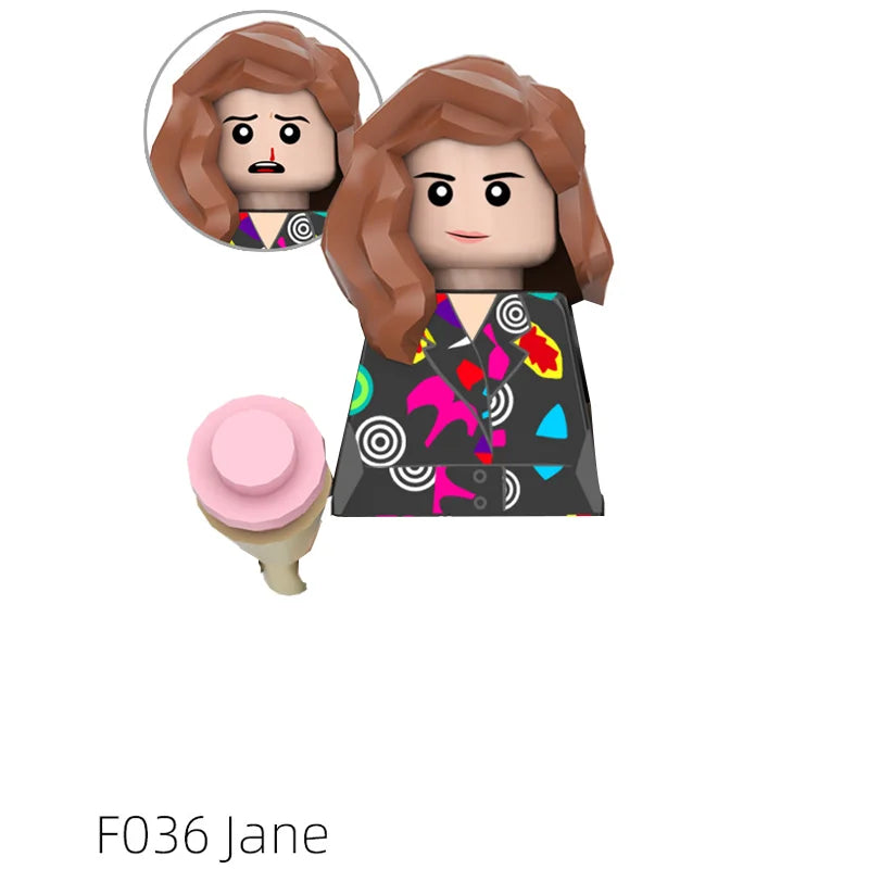 Mego BAUSTEINE – Upside Down Figuren-Set 🧱🕷️ (Stranger-Style)