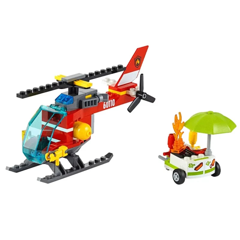 Mego BAUSTEINE – Feuerwehr Garage & Einsatzfahrzeuge 🚒🔩