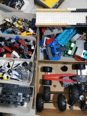 Mego BAUSTEINE – Technik Teile Mix 🧱🔩 (1 kg)