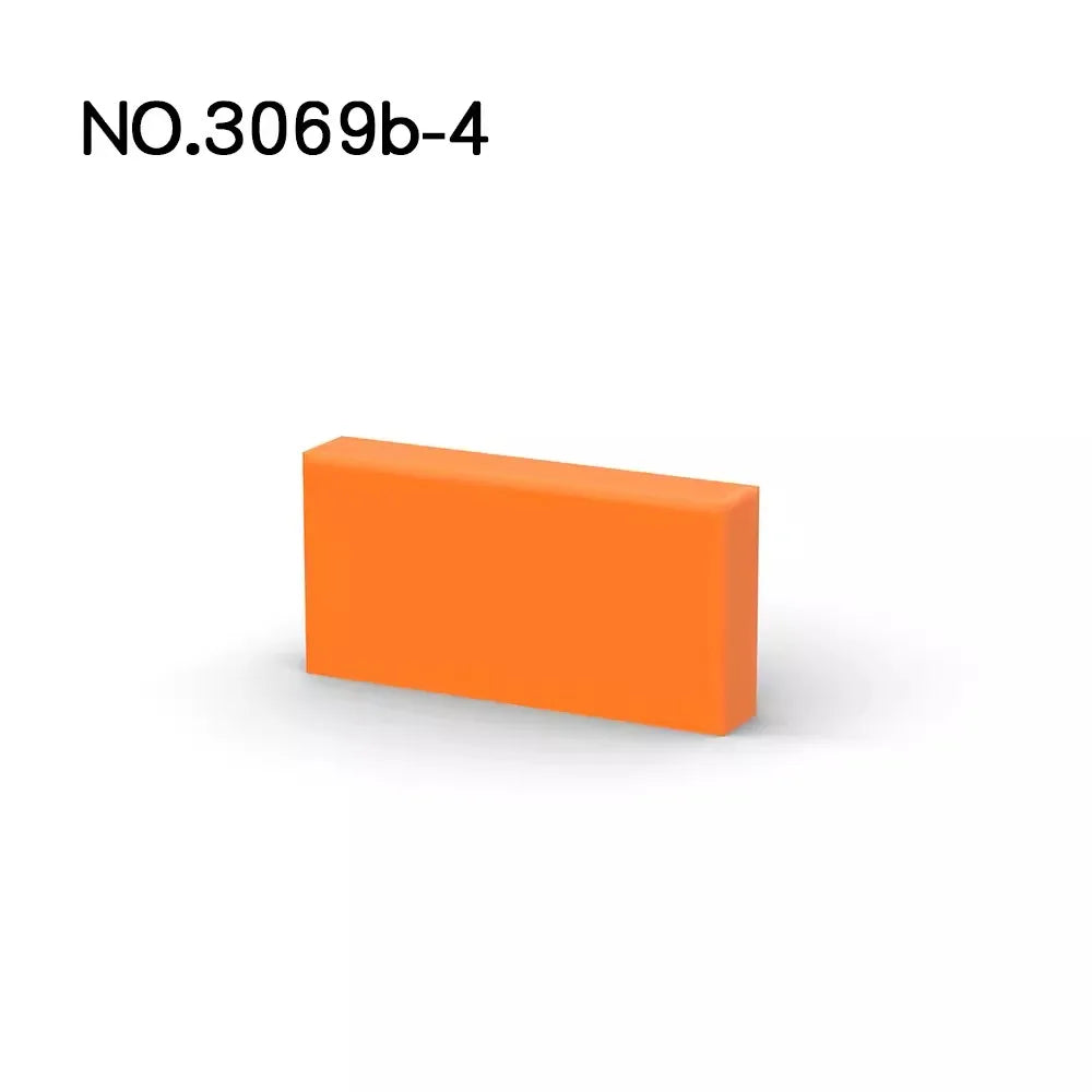 Mego BAUSTEINE – Basisplatte Fliese 1x2 🔩 (10 Teile)