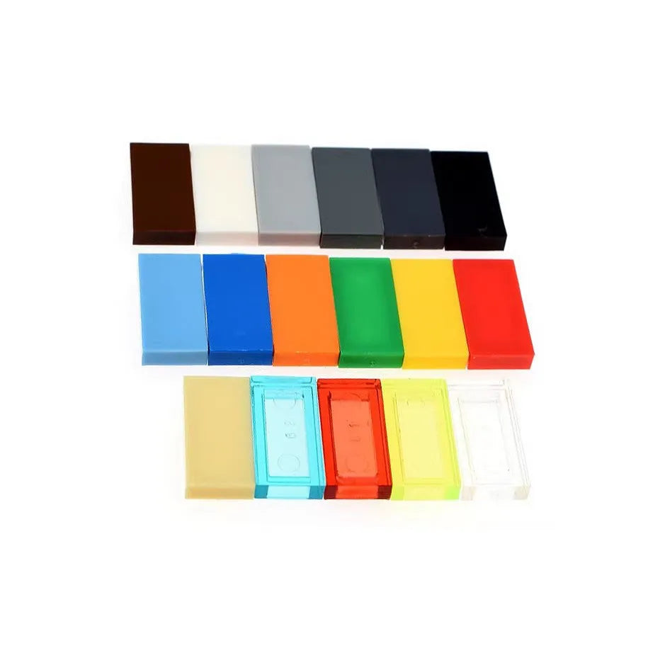 Mego BAUSTEINE – Basisplatte Fliese 1x2 🔩 (10 Teile)