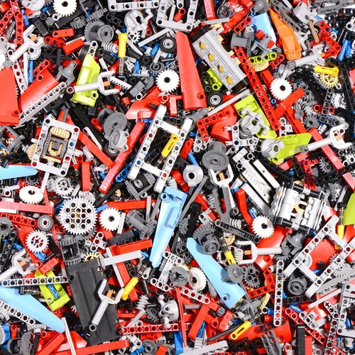 1 kg Montieren Technische Teile Zubehör Stecker Nieten Strahl Mehrere Größe Technologie Teile Bausteine Spielzeug für Kinder