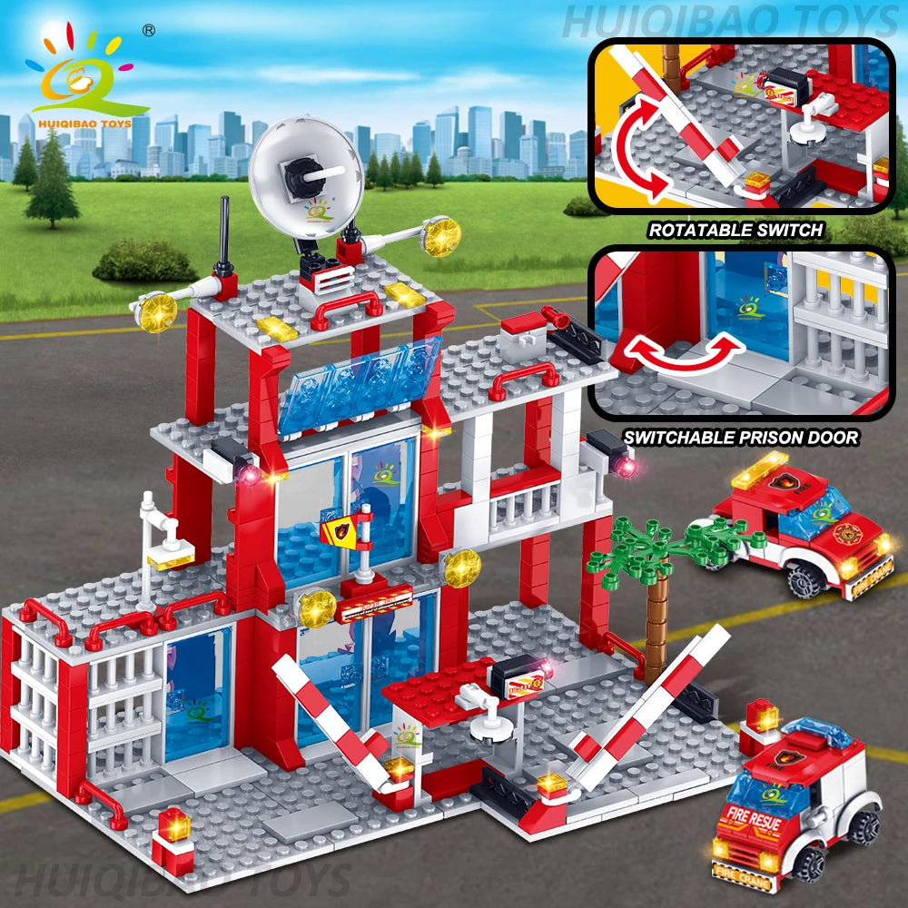 Mego BAUSTEINE –Feuerpolizei Einsatzstation 🚒🔩