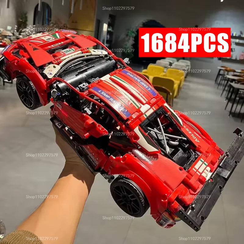 Mego TECH – 488 GTE Performance Rennwagen (1684 Teile 🔩)