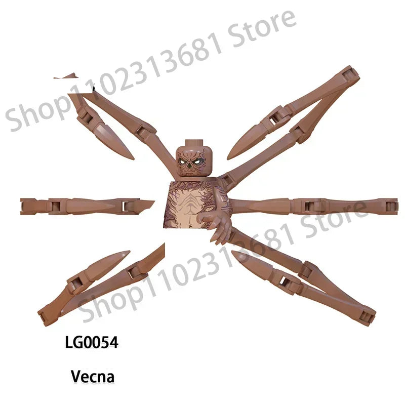 Mego BAUSTEINE – Upside Down Figuren-Set 🧱🕷️ (Stranger-Style)