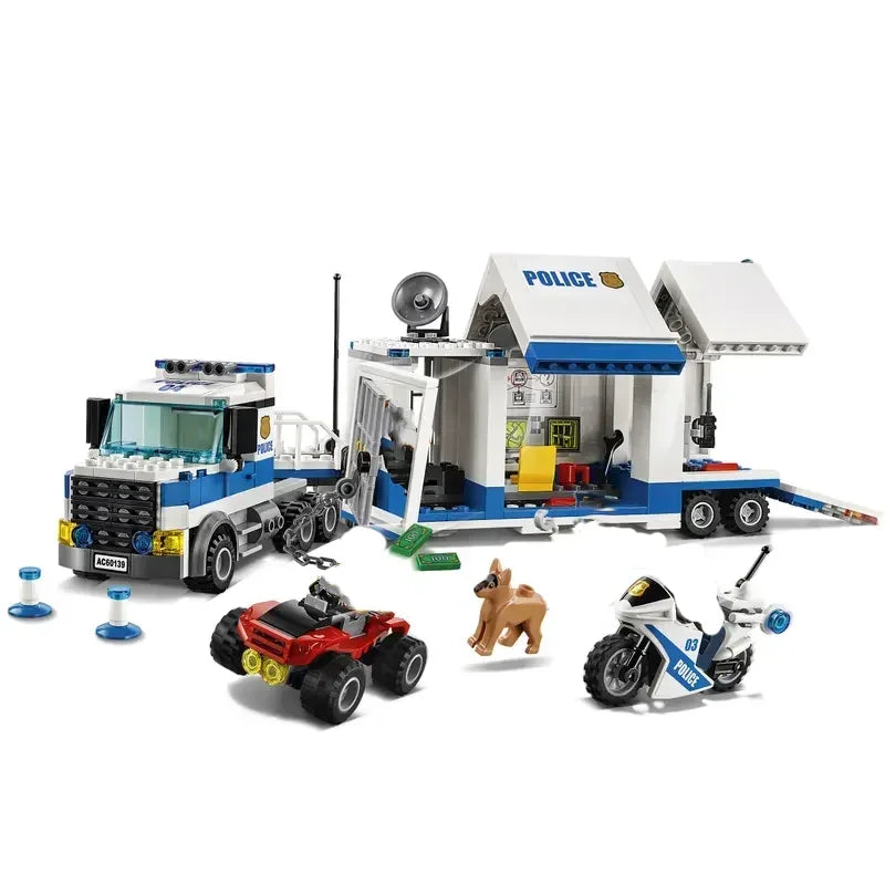 Mego BAUSTEINE – Polizei-Transport & Einsatzfahrzeuge 🚓