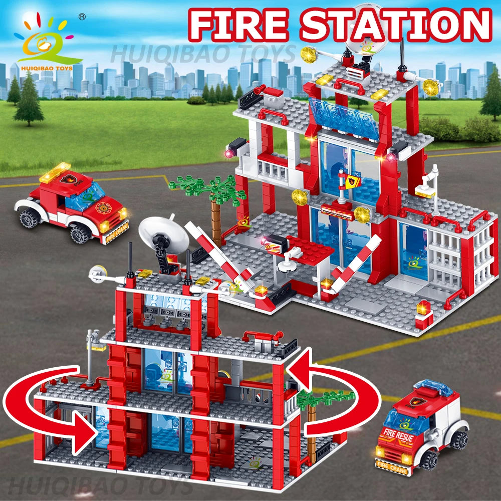 Mego BAUSTEINE –Feuerpolizei Einsatzstation 🚒🔩