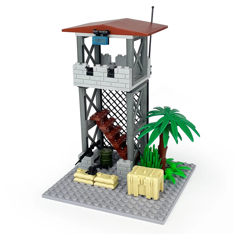 Mego BAUSTEINE – Militär Wachturm & Kommandozentrale 🪖