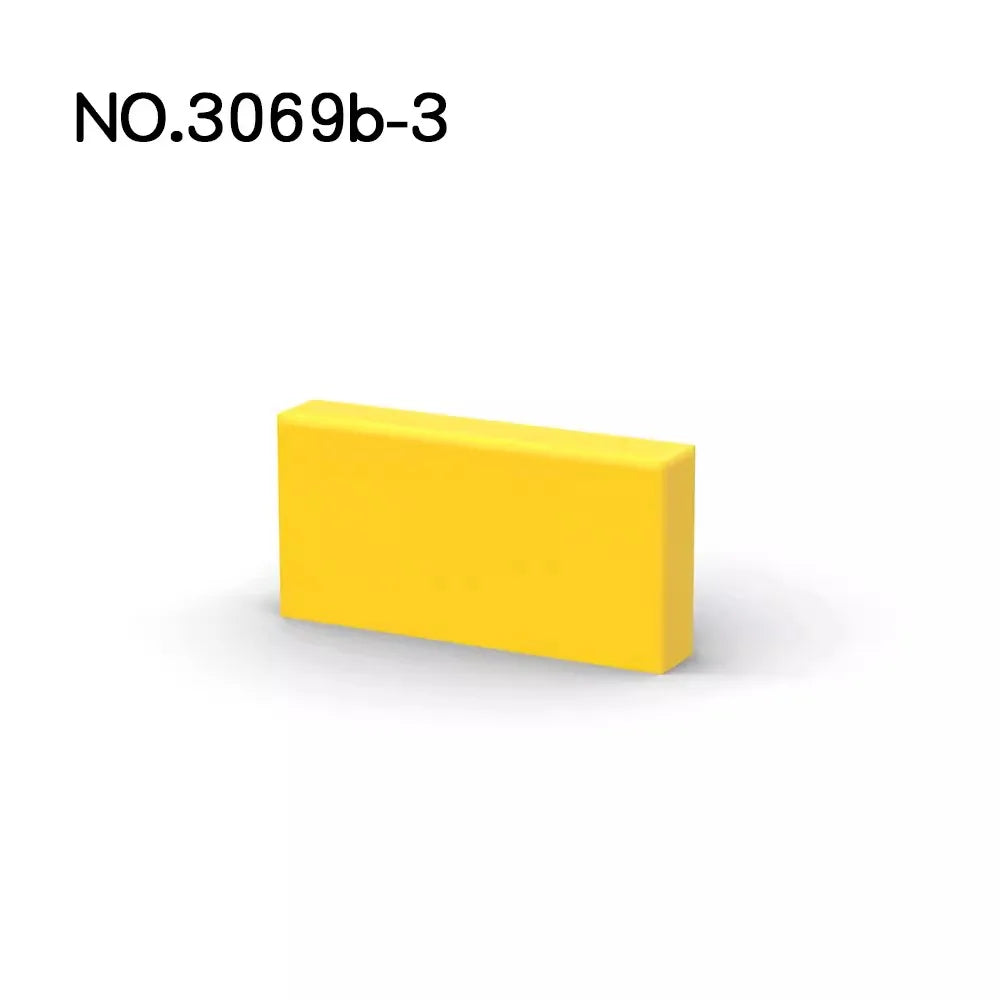 Mego BAUSTEINE – Basisplatte Fliese 1x2 🔩 (10 Teile)