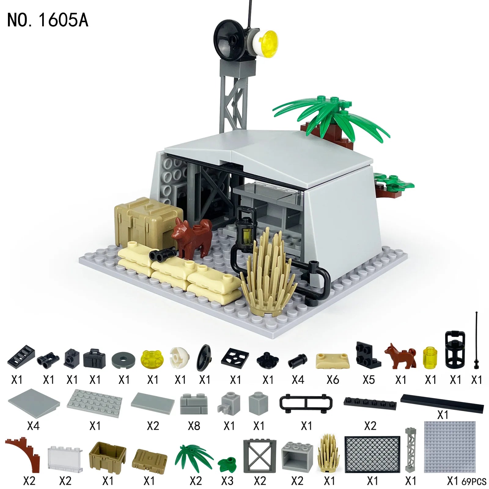 Mego BAUSTEINE – Militär Wachturm & Kommandozentrale 🪖