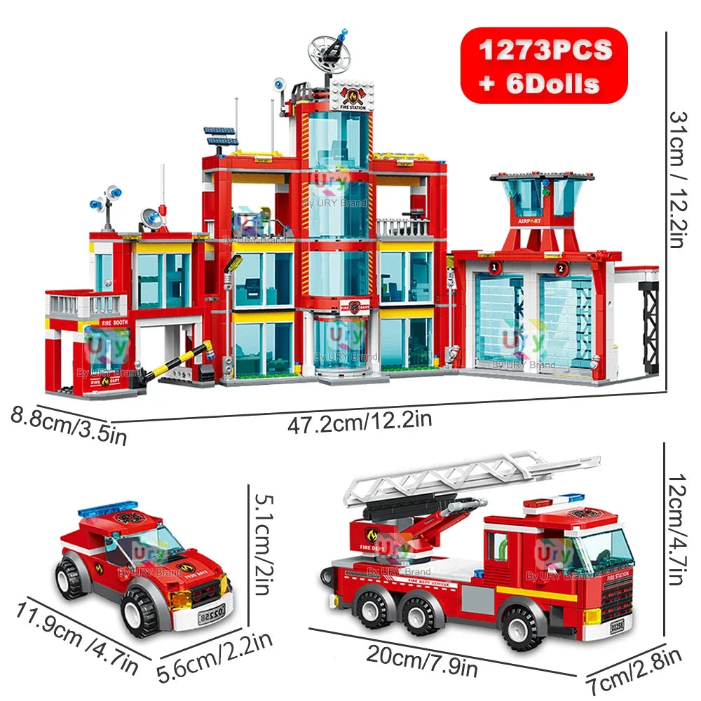 Mego BAUSTEINE – Feuerwehr Rettungsstation 🚒🔩