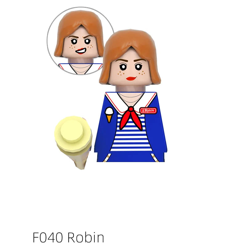 Mego BAUSTEINE – Upside Down Figuren-Set 🧱🕷️ (Stranger-Style)