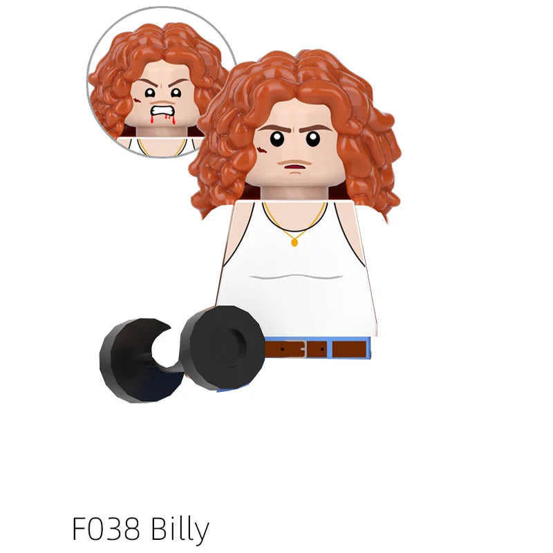 Mego BAUSTEINE – Upside Down Figuren-Set 🧱🕷️ (Stranger-Style)