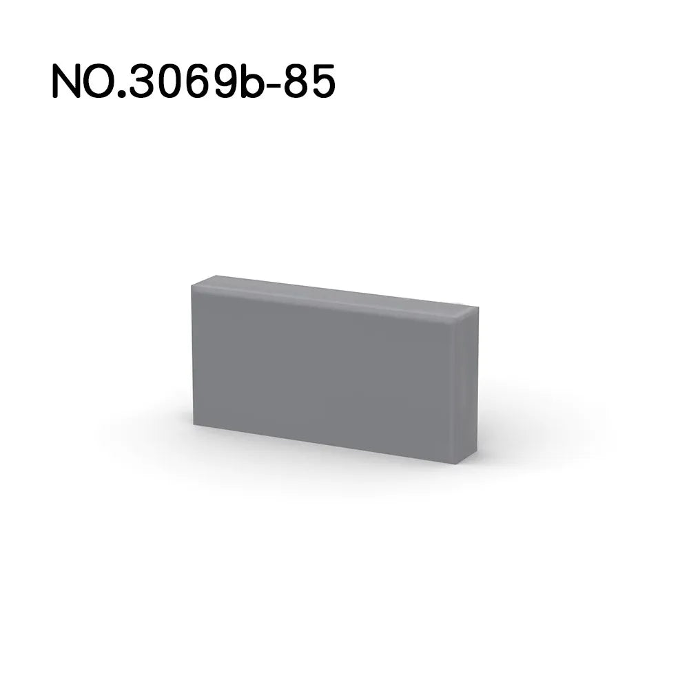 Mego BAUSTEINE – Basisplatte Fliese 1x2 🔩 (10 Teile)