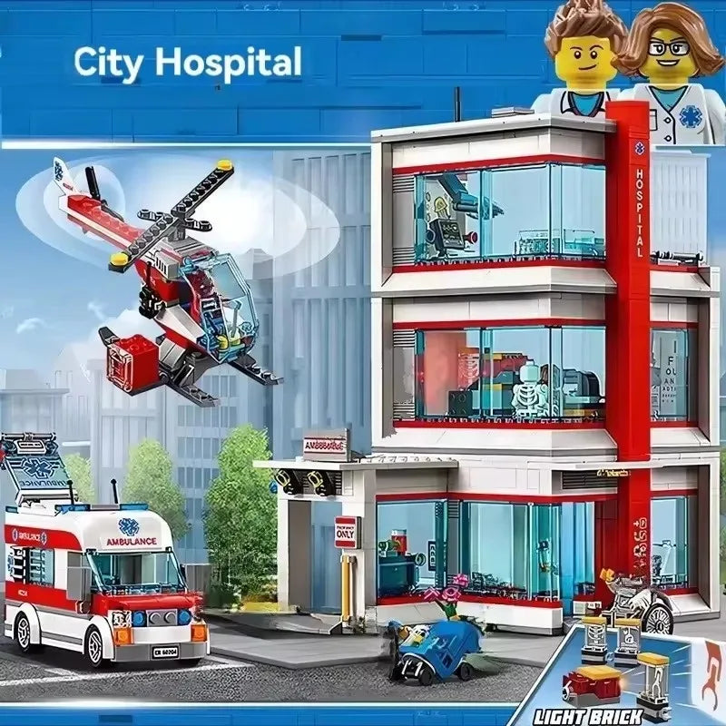 Mego BAUSTEINE – Stadt Krankenhaus 🏥 (816 Teile 🔩)