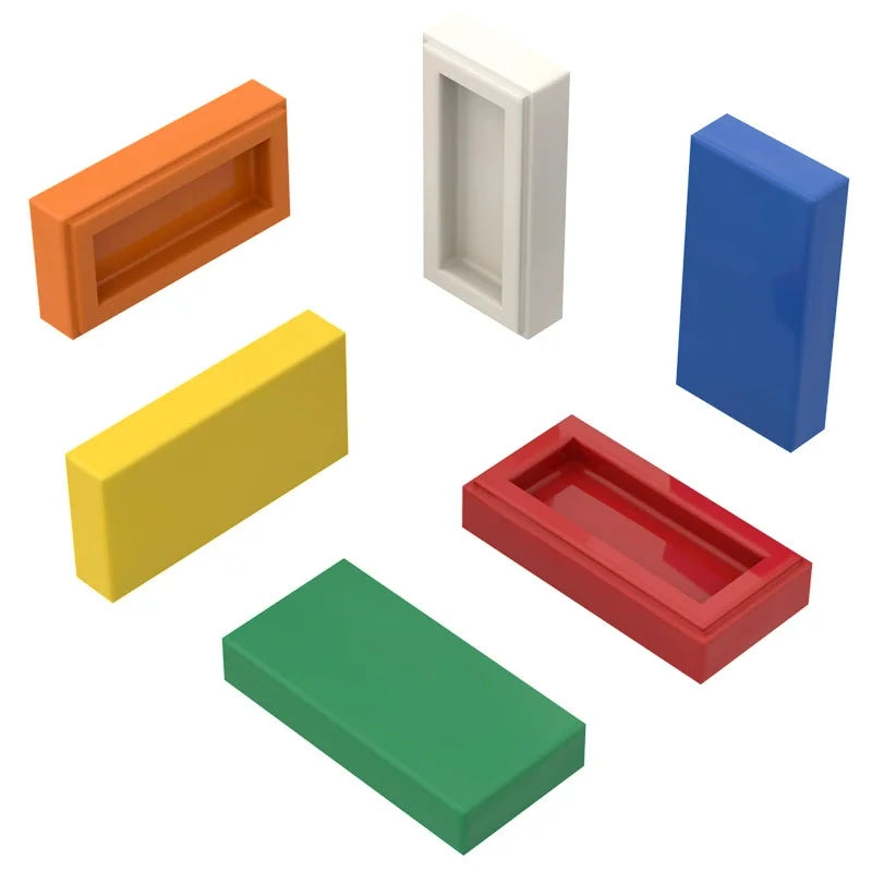 Mego BAUSTEINE – Basisplatte Fliese 1x2 🔩 (10 Teile)