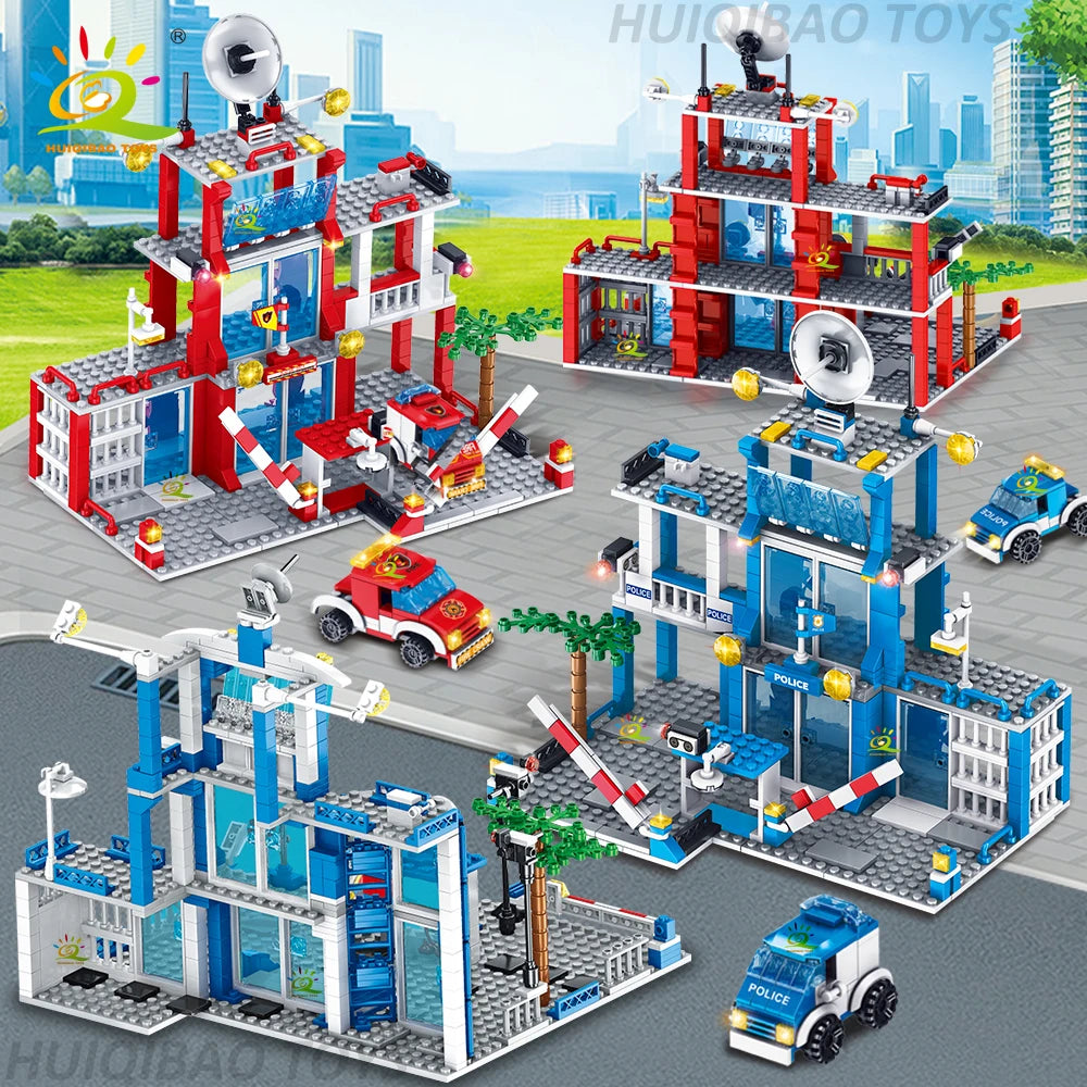 Mego BAUSTEINE –Feuerpolizei Einsatzstation 🚒🔩