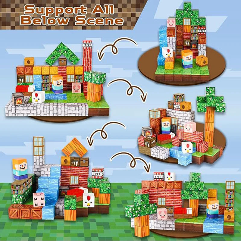 Mego MAGNETSTEINE – Erweiterungsset Farben & Formen (100 Teile 🔩)