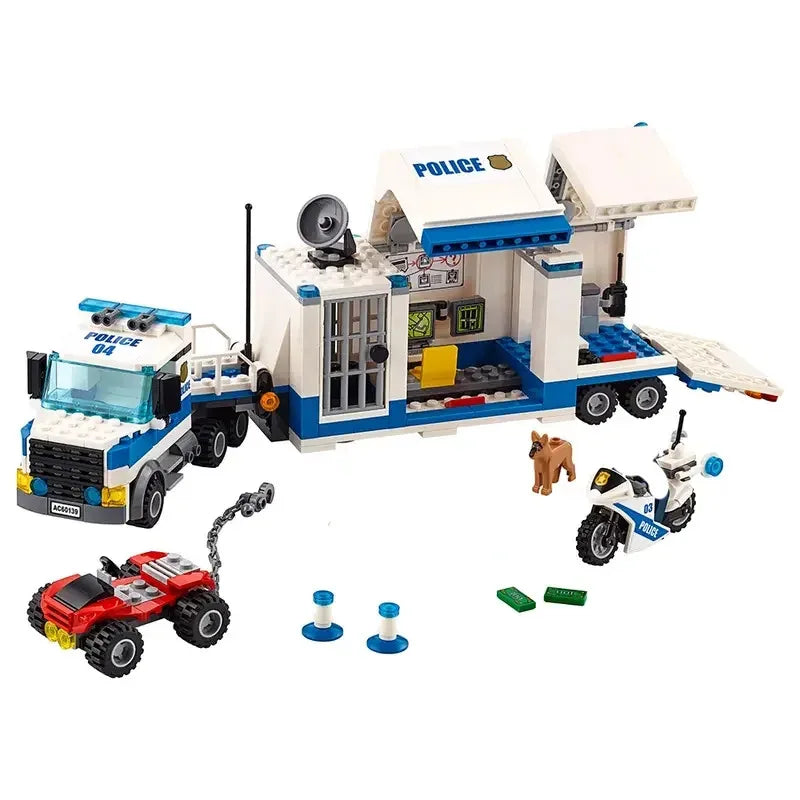 Mego BAUSTEINE – Polizei-Transport & Einsatzfahrzeuge 🚓