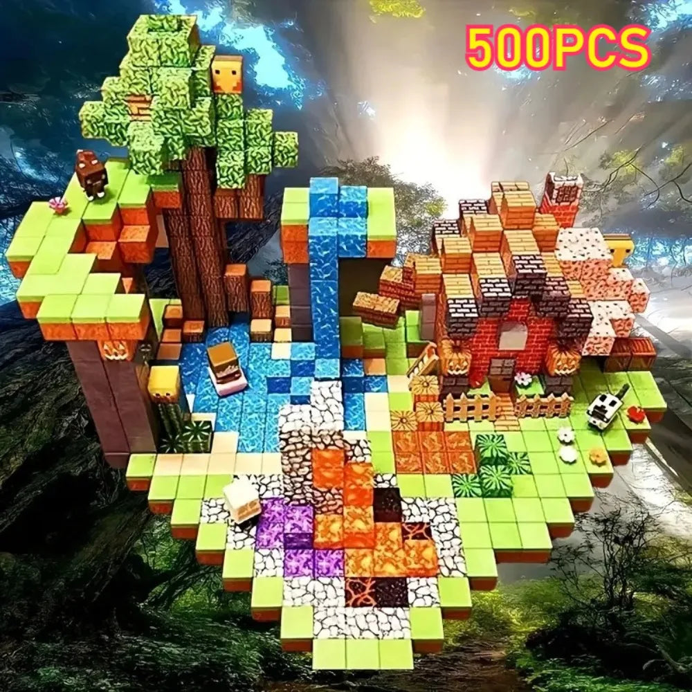 Mego MAGNETSTEINE – Kreatives Bauhaus Set (500+ Teile 🔩)