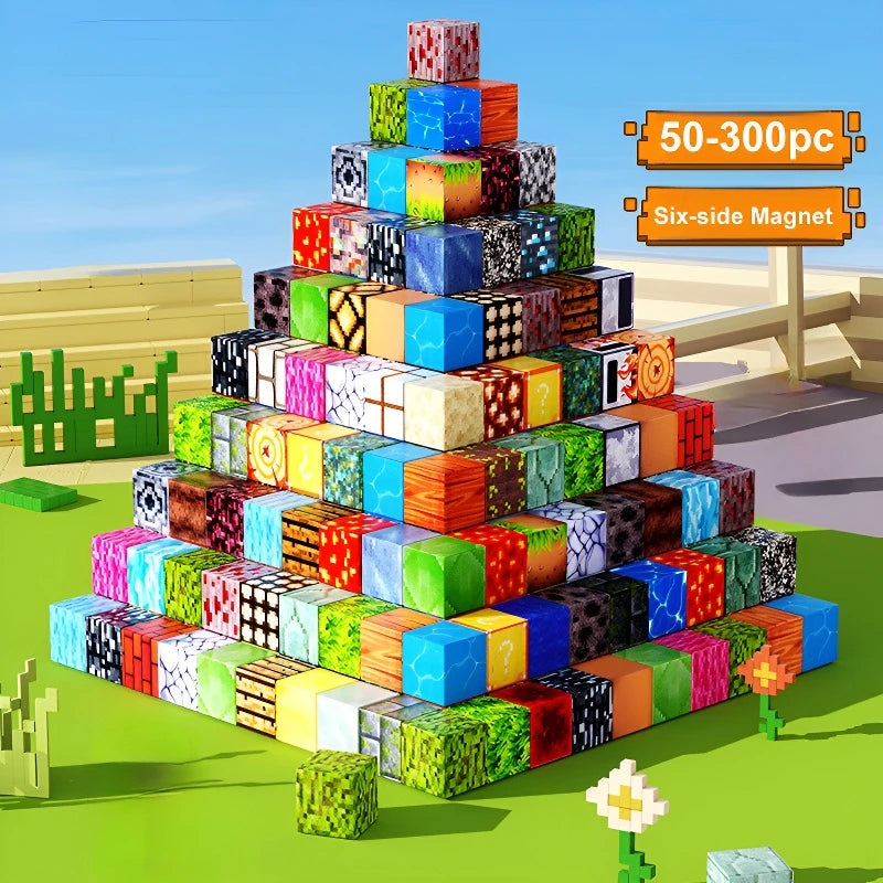 Mego MAGNETSTEINE – Magnetisches Bau- & Spielset (300 Teile 🔩)