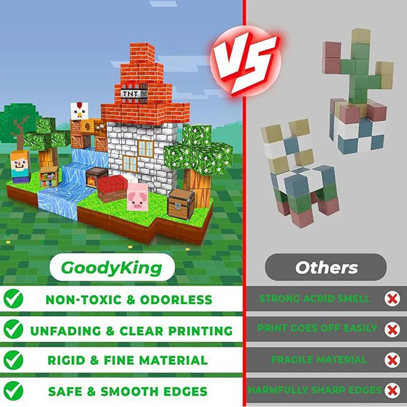 Mego MAGNETSTEINE – Erweiterungsset Farben & Formen (100 Teile 🔩)