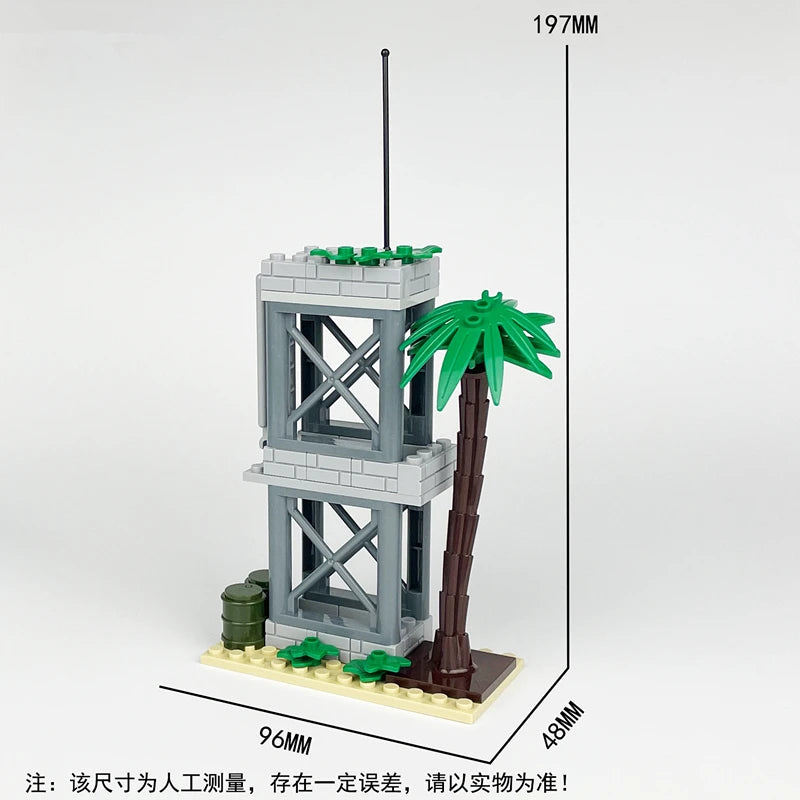 Mego BAUSTEINE – Militär Wachturm & Kommandozentrale 🪖