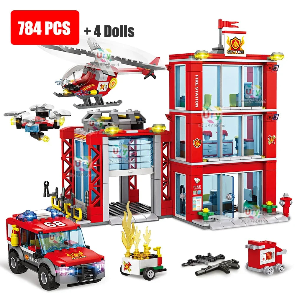 Mego BAUSTEINE – Feuerwehr Rettungsstation 🚒🔩
