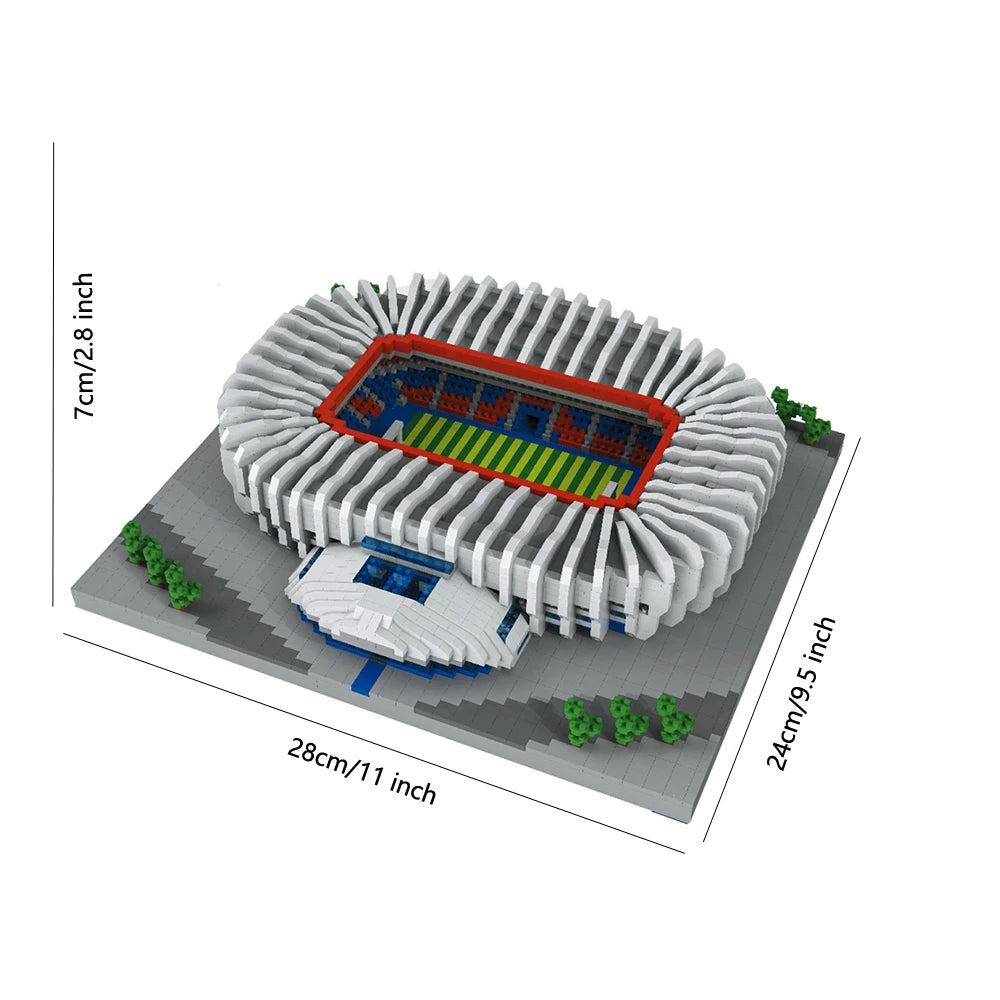 Mego BAUSTEINE – Fußballstadion Architektur-Set 🏟️