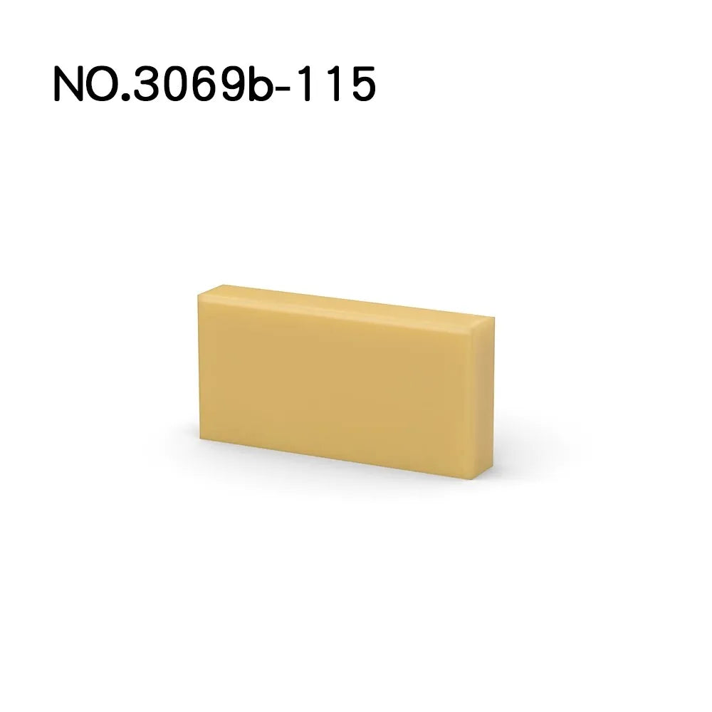 Mego BAUSTEINE – Basisplatte Fliese 1x2 🔩 (10 Teile)