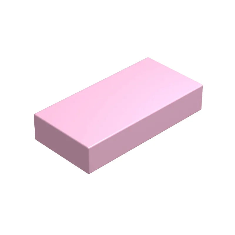 Mego BAUSTEINE – Basisplatte Fliese 1x2 🔩 (10 Teile)