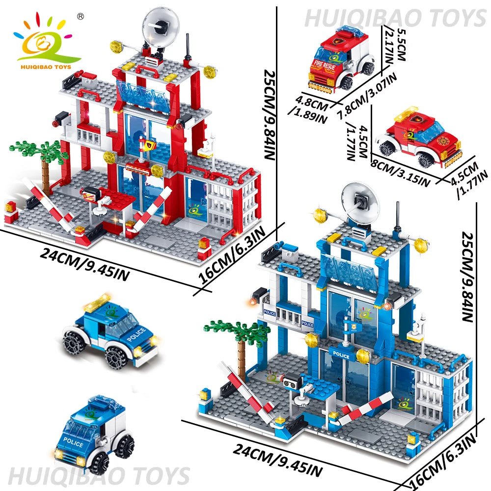 Mego BAUSTEINE –Feuerpolizei Einsatzstation 🚒🔩
