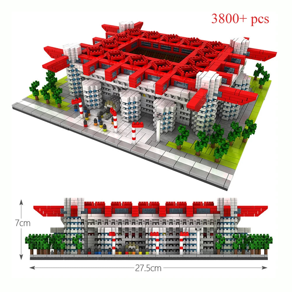 Mego BAUSTEINE – Fußballstadion Architektur-Set 🏟️