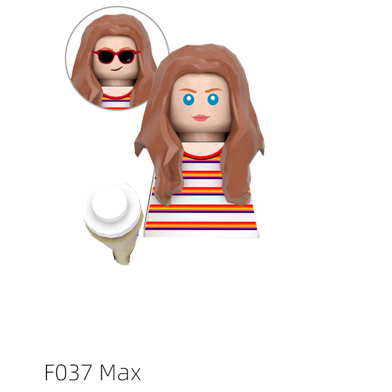 Mego BAUSTEINE – Upside Down Figuren-Set 🧱🕷️ (Stranger-Style)