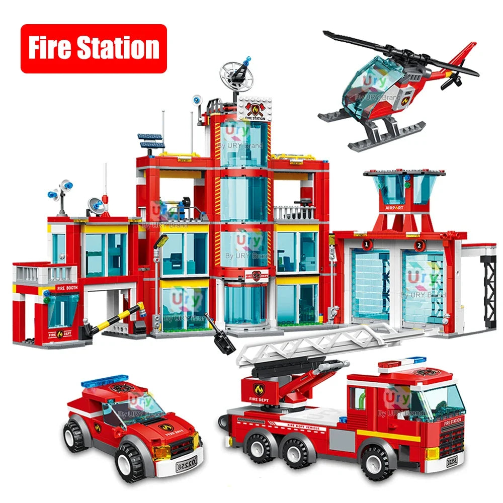 Mego BAUSTEINE – Feuerwehr Rettungsstation 🚒🔩
