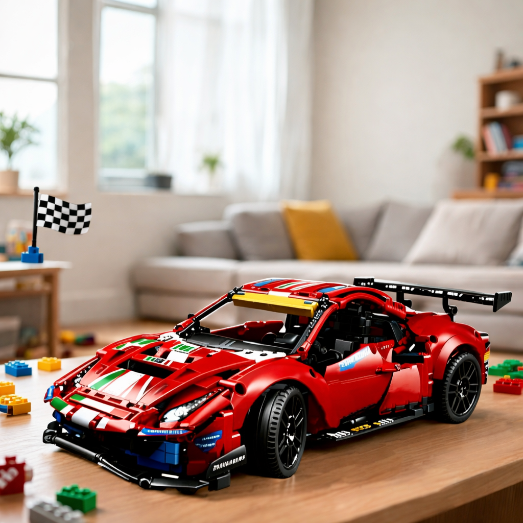 Mego TECH – 488 GTE Racing Auto 1:8 (1684 Teile 🔩)